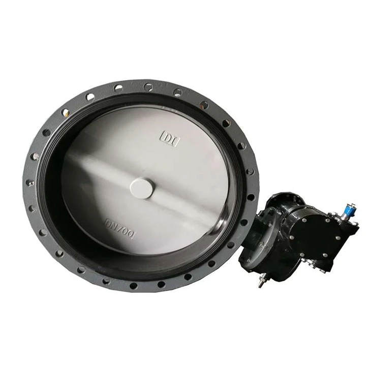 Stor diameter turbinflens spjeldventil